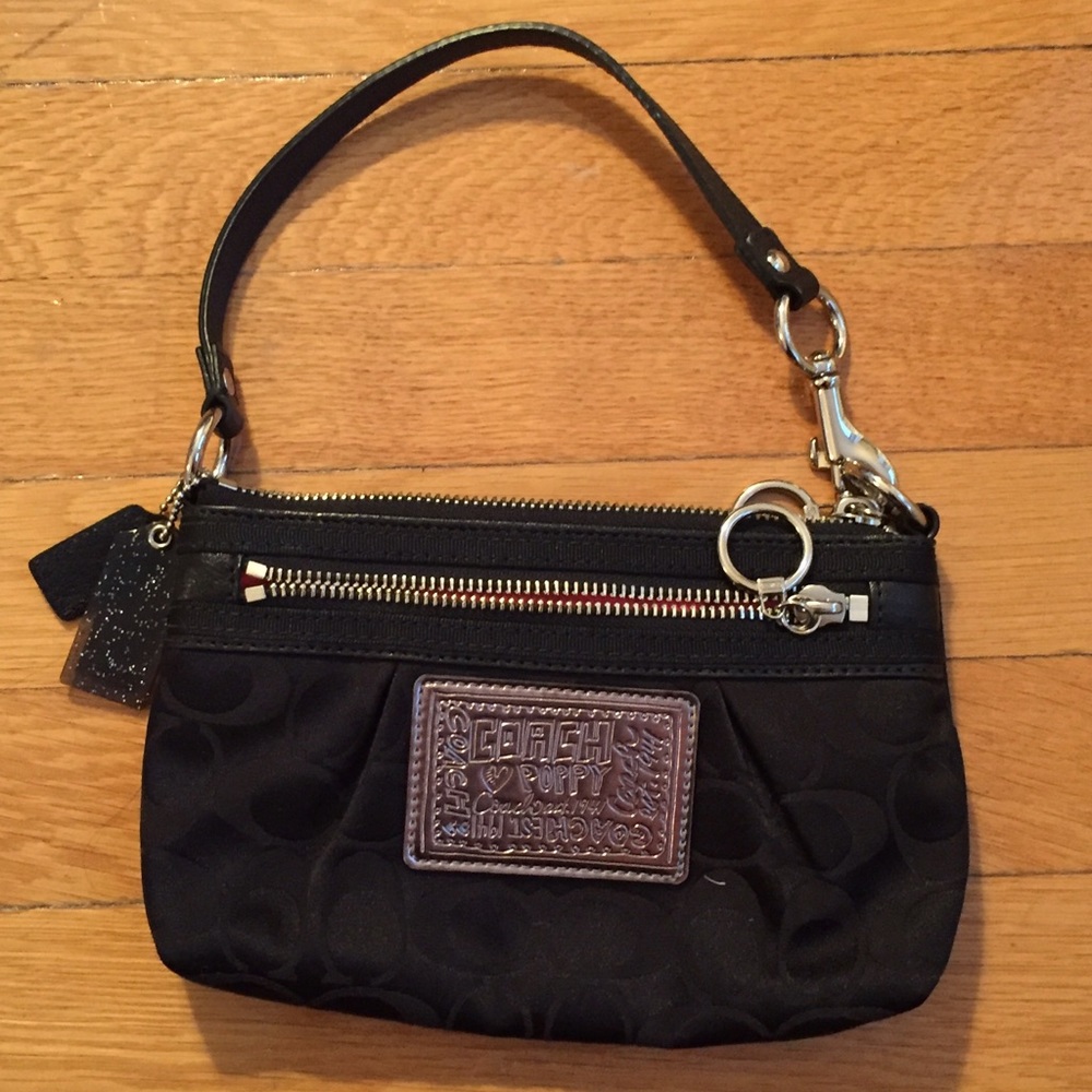 Coach black purse handbag
